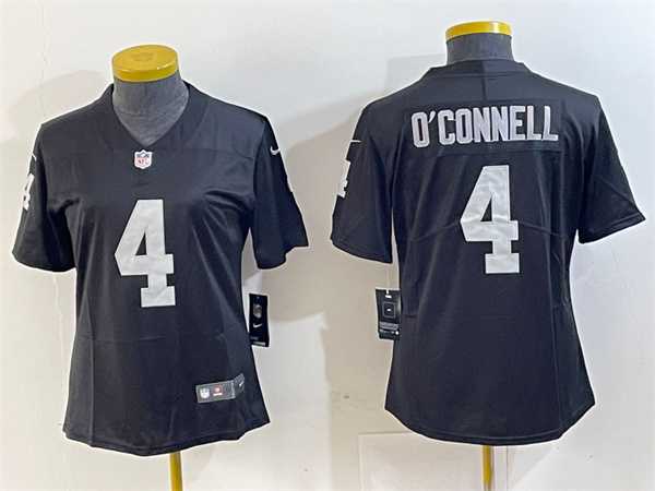 Youth Las Vegas Raiders #4 Aidan O%27Connell Black Vapor Untouchable Limited Football Stitched Jersey